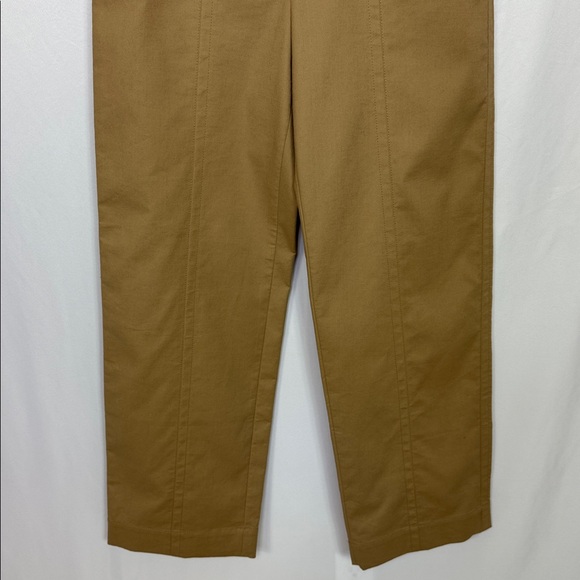 Vince Seam Front Cotton Straight Leg‎ Pants Tan Size 10 High Rise - Picture 7 of 15